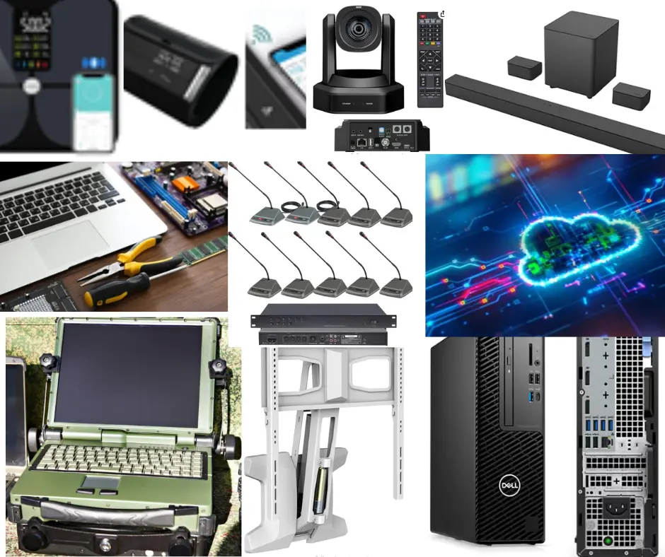 IT Hardware, Software Solutions, Rugged Laptops, mobiles, Embassy Audio Room IT Hardware, Speakers, Microphones